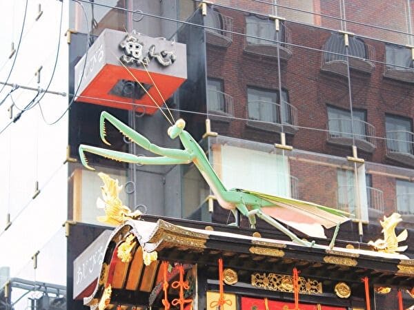 蟷螂山のからくりで動くカマキリの御神体の画像。