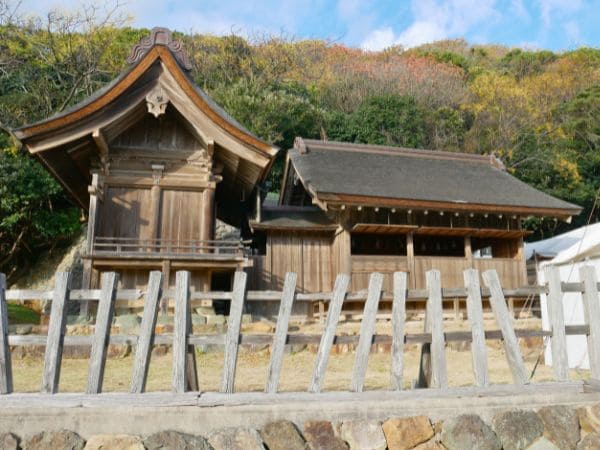 神在祭二日目、神議り（かむはかり）初日の上の宮の様子。